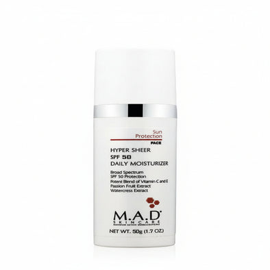 Hyper-Sheer SPF 50 Daily Moisturizer Lightweight Broad-Spectrum Antioxidant Repair
