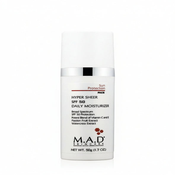 Hyper-Sheer SPF 50 Daily Moisturizer Lightweight Broad-Spectrum Antioxidant Repair