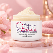 Micro-Dermabrasion Cream on pink background