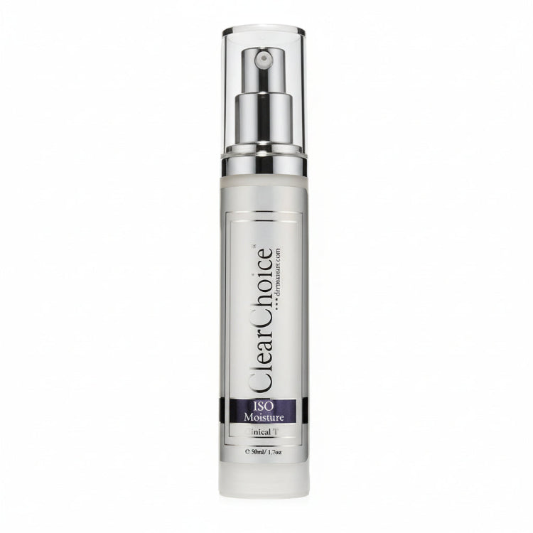 Clear Choice skincare bottle on a white background