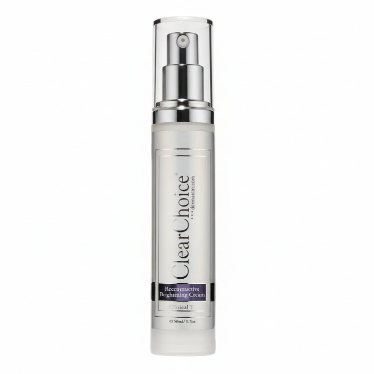 Clear Choice Rejuvenative Brightening Cream bottle on a white background