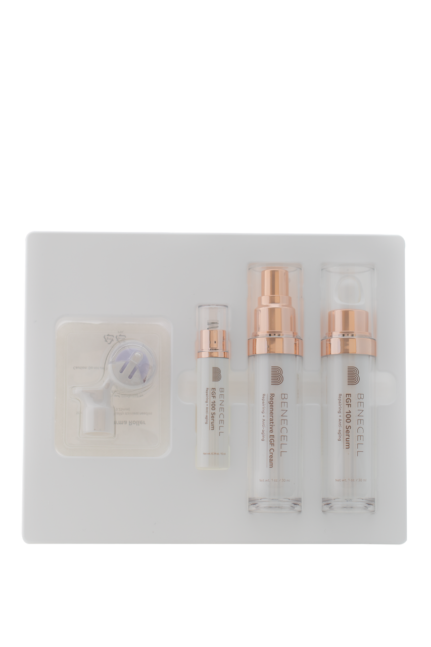 BENECELL Professional Microneedling Regeneration Kit with EGF for Anti-Aging Skin Repair