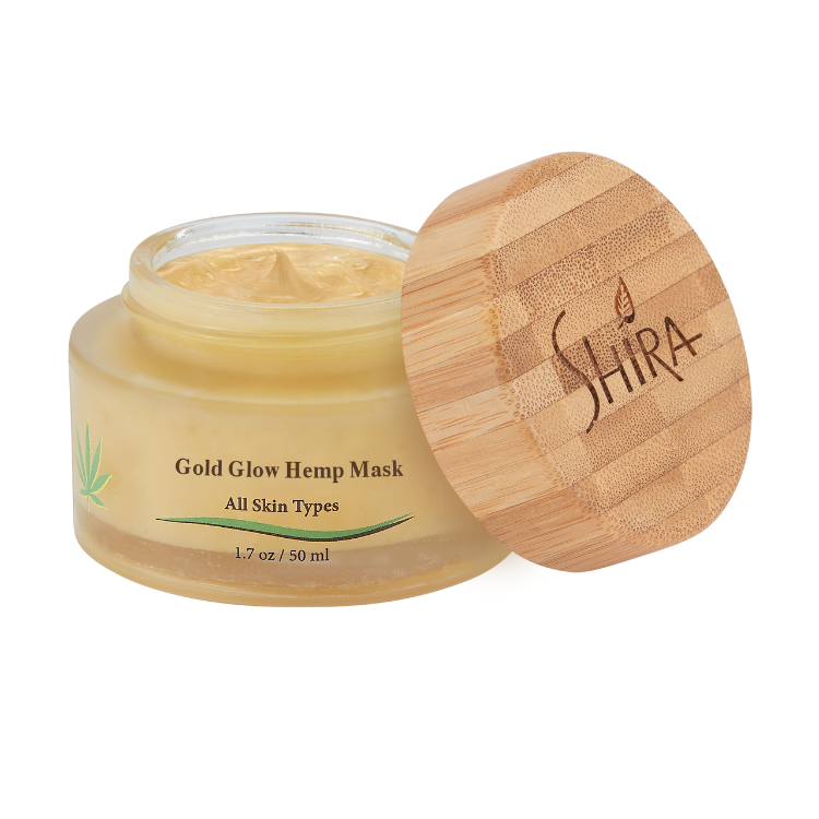24K Gold Glow Anti-Aging Radiance Face Mask with Hemp