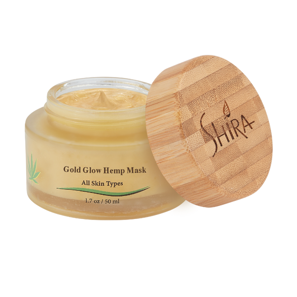 24K Gold Glow Anti-Aging Radiance Face Mask with Hemp
