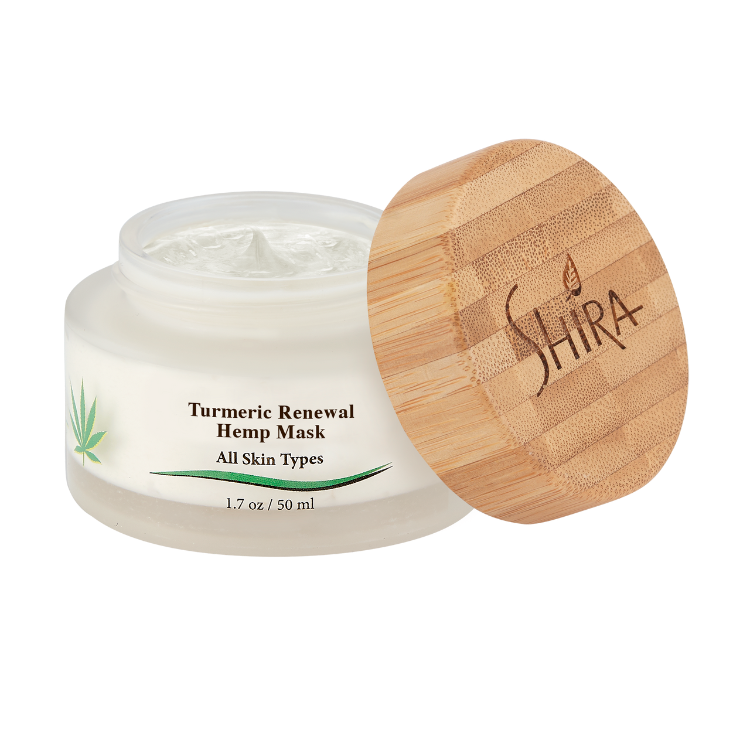 Shira Hemp Turmeric Renewal Mask — CBD Honey Brightening & Calming