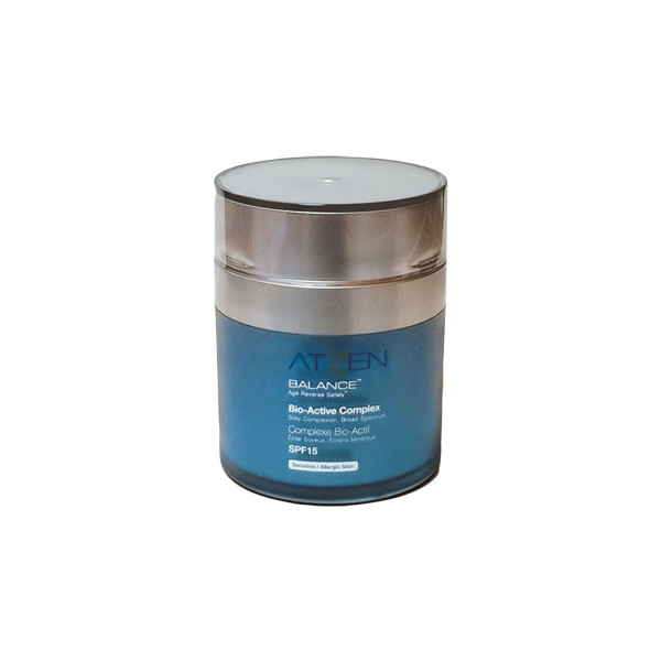 ATZEN BALANCE Bio-Active Complex SPF15 Daily Moisturizer, Anti-Aging Sun Protection