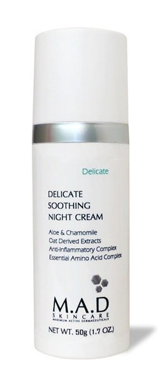 Delicate Soothing Night Cream Paraben-Free for Sensitive Skin Repair