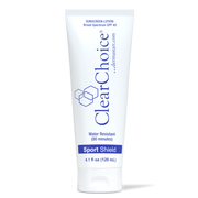 Clear Choice Sport Shield SPF 45 zinc oxide sunscreen 4 oz bottle