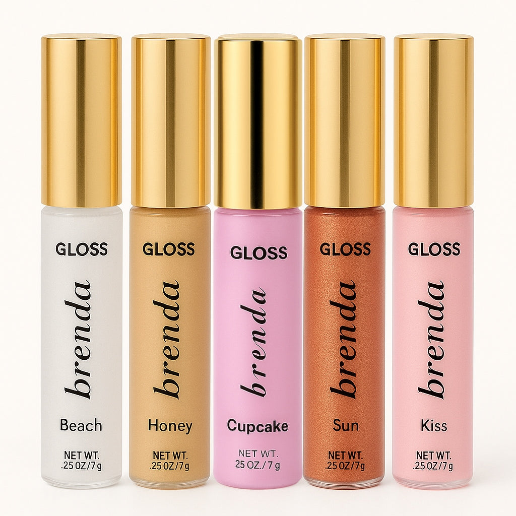 Brenda Christian Luxurious Hydrating Lip Gloss with Anti-Aging Vitamins & Soothing Botanicals