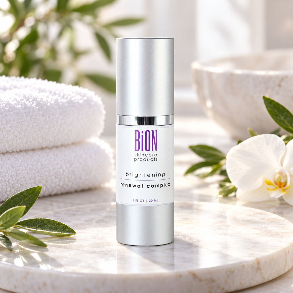 BiON Brightening Renewal Complex in spa setting