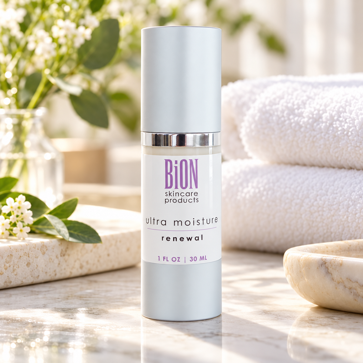 BiON Ultra Moisture Renewal in spa setting