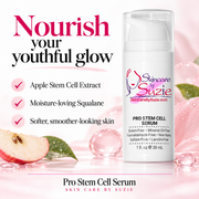 Pro Stem Cell Serum with Apple Stem Cell Extract and Squalane benefits graphic
