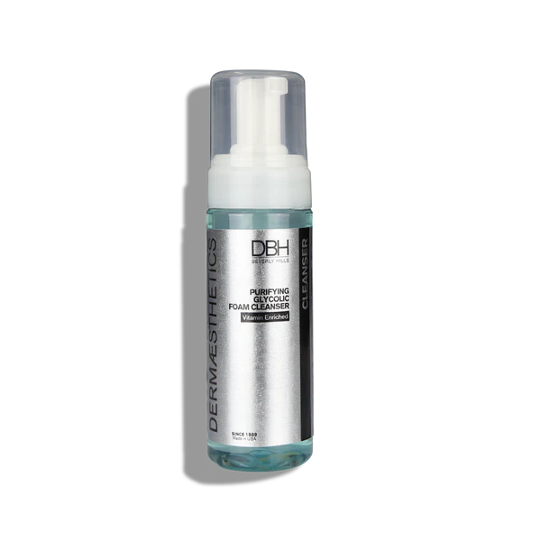Dermaesthetics Glycolic 3% Purifying Foam Cleanser – Gentle Exfoliating Wash