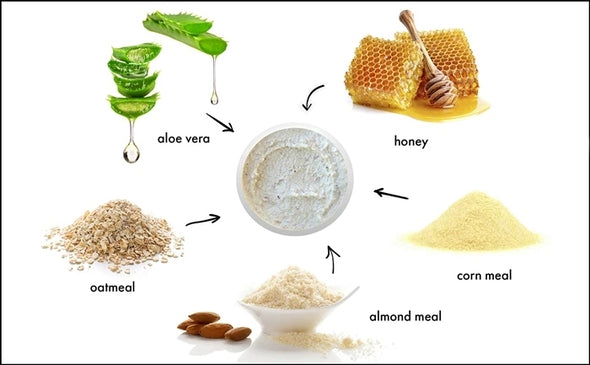 Almond-Honey scrub (6153223831719)