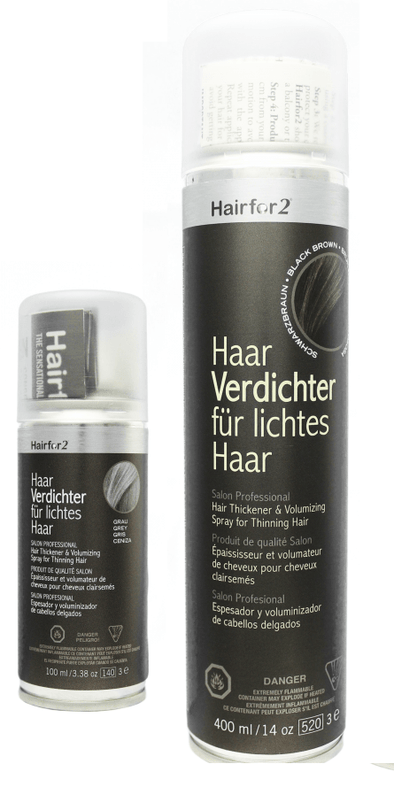 Hairfor2 Hair Loss Thickening Fiber Spray 3oz & 14oz (3937646051400)
